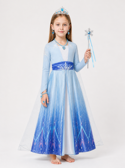 Blue Princess Costume for Halloween and Cosplay