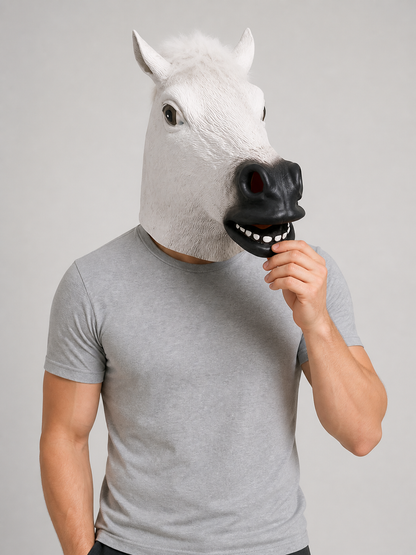 Halloween Carnival Horse Head Mask Costume Masks detail