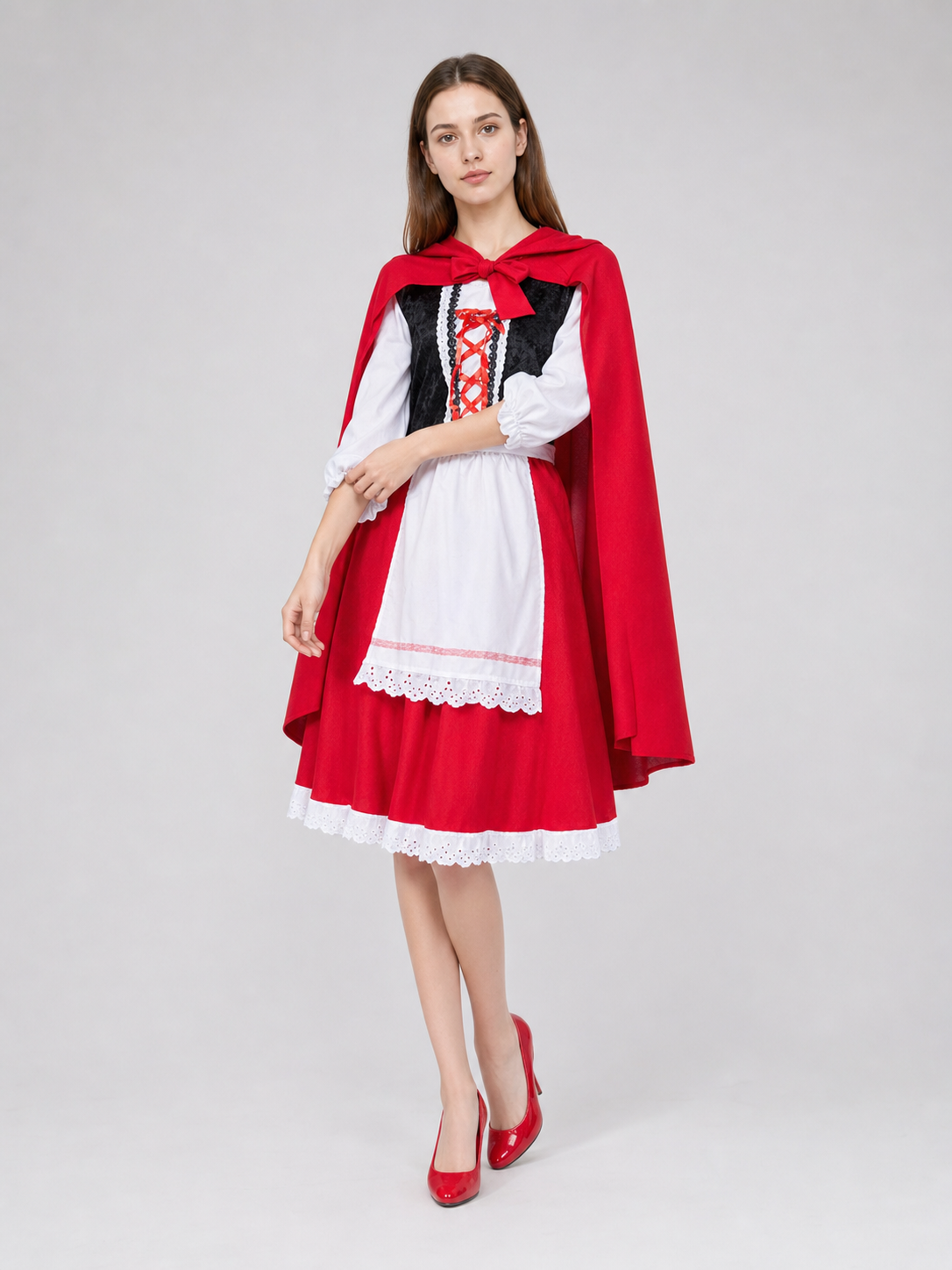 Little Red Riding Hood Carnival Costume with Hood
