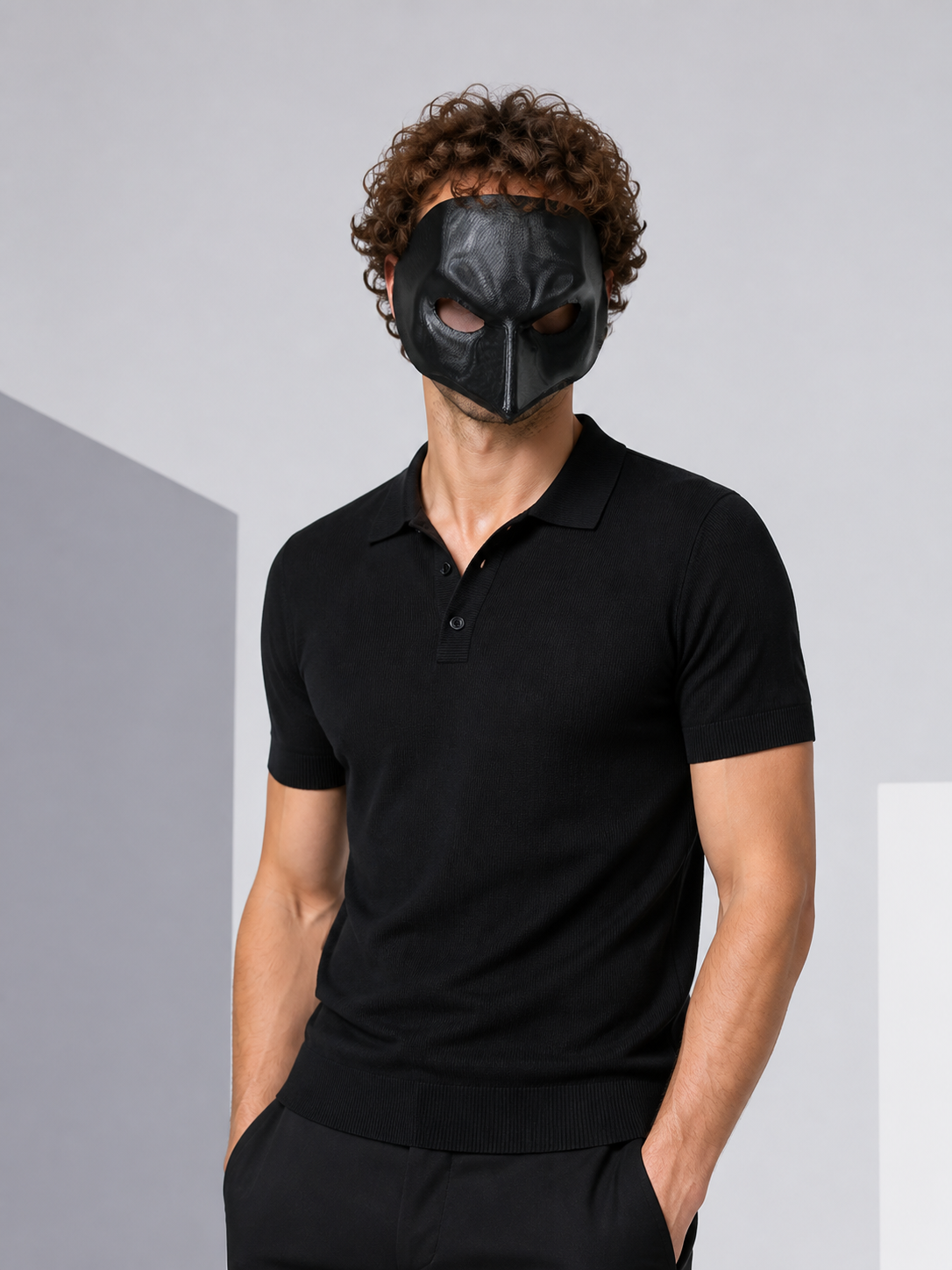 Black Cat Carnival Mask for Halloween and Cosplay Costume Masks detail