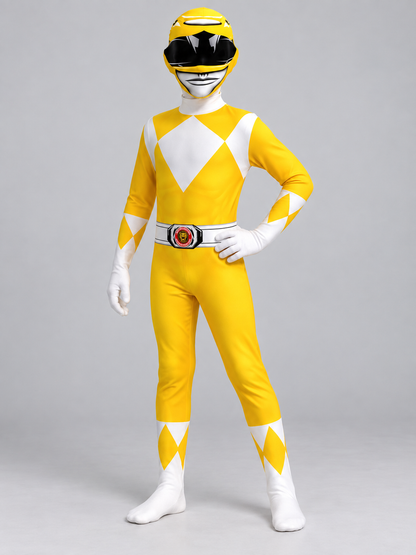 Kids' Carnival Jumpsuit Costume Yellow with Helmet