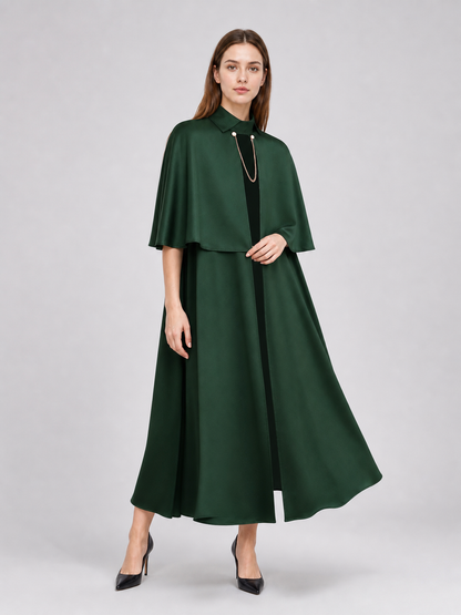 Green Gothic Cloak Cape for Cosplay