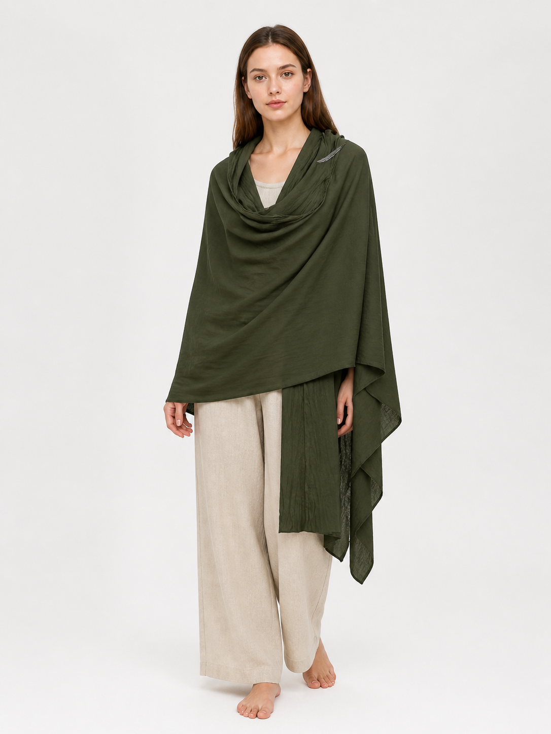 Green Carnival Hooded Cape Costume Capes detail