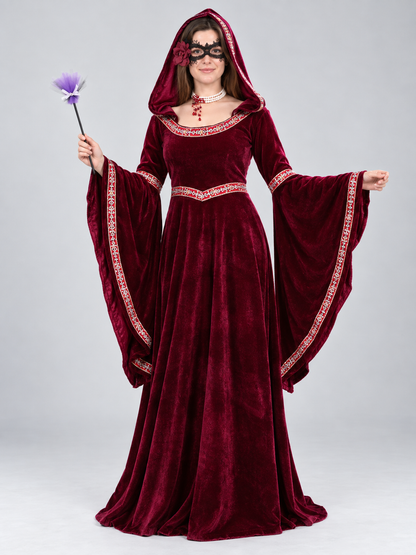 Red Hooded Witch Costume