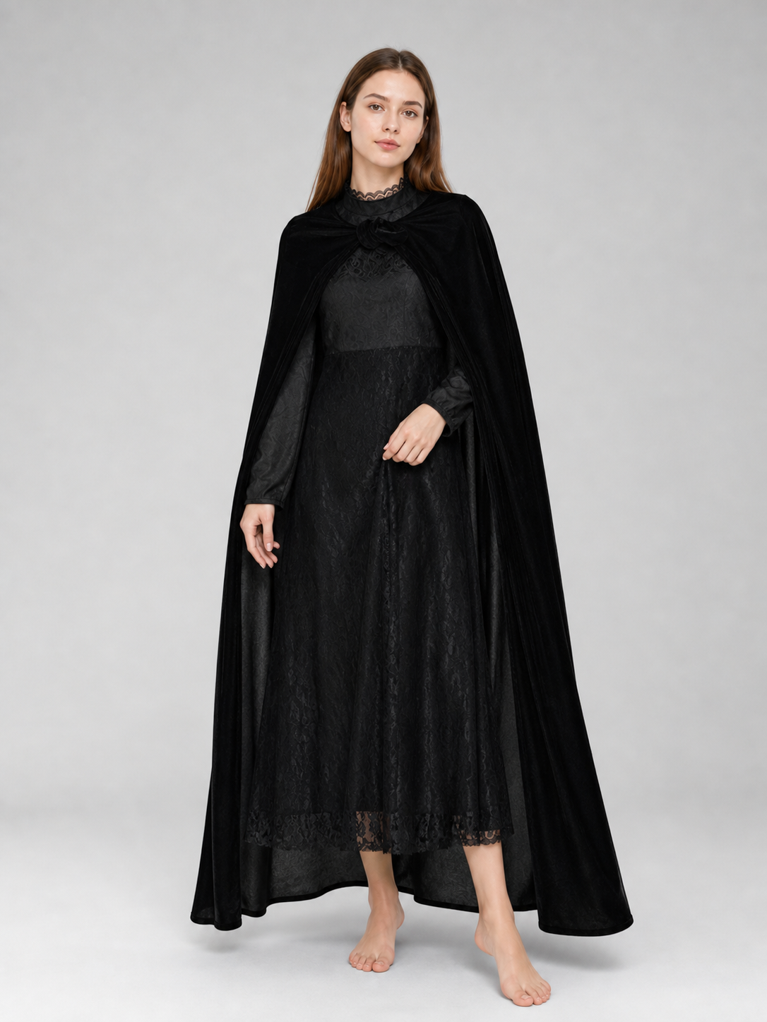 Elphaba Cosplay Costume: Dress, Cape, and Hat