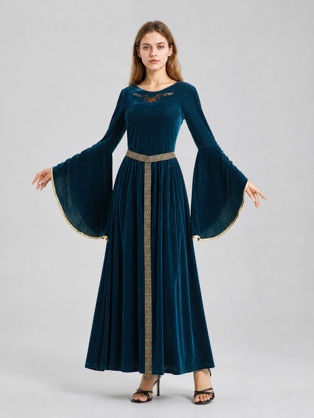 Medieval-Style Costume Dress with Belt Costume Dresses detail