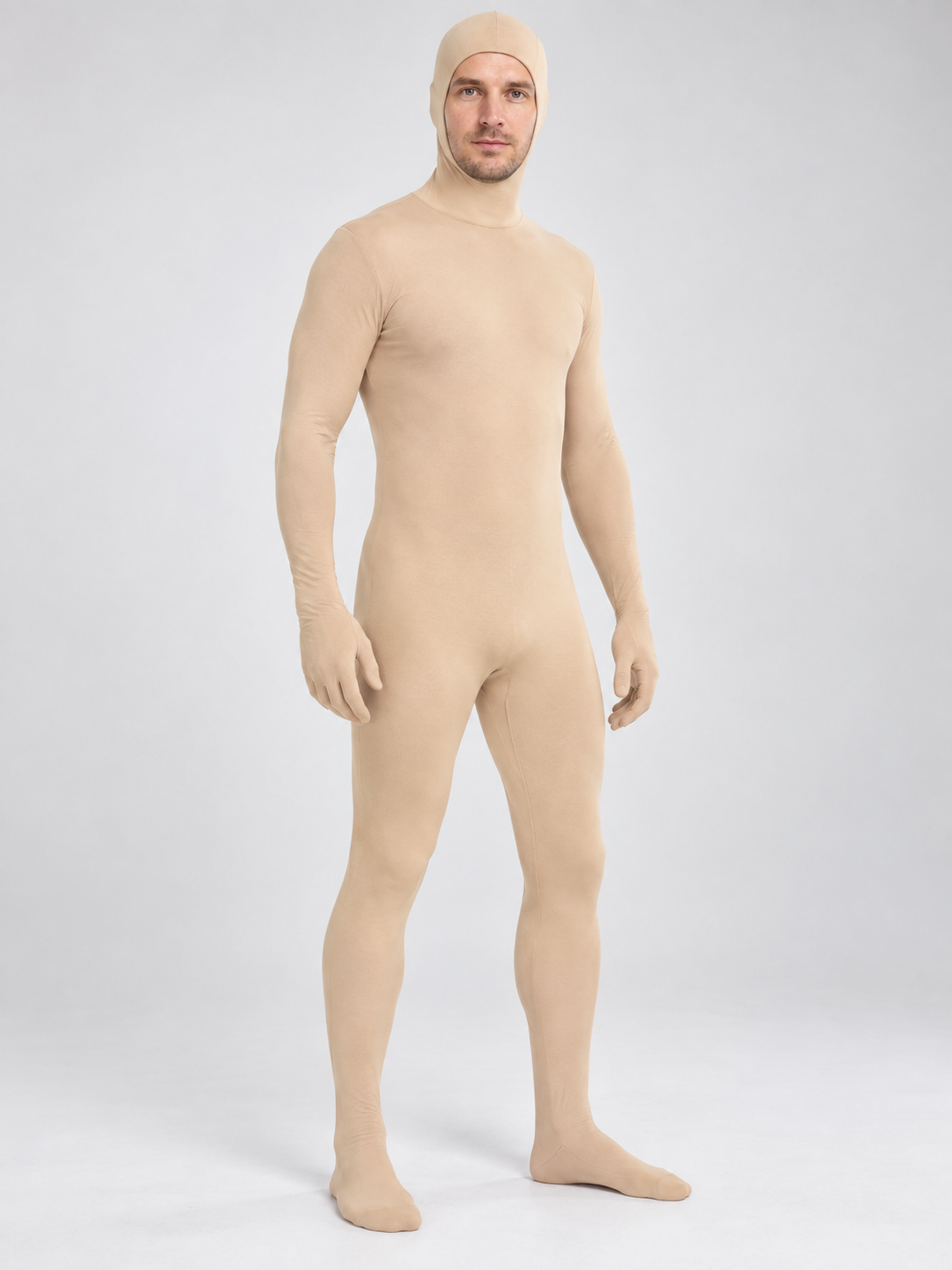 Skin-Tone Milk Silk Cosplay Bodysuit