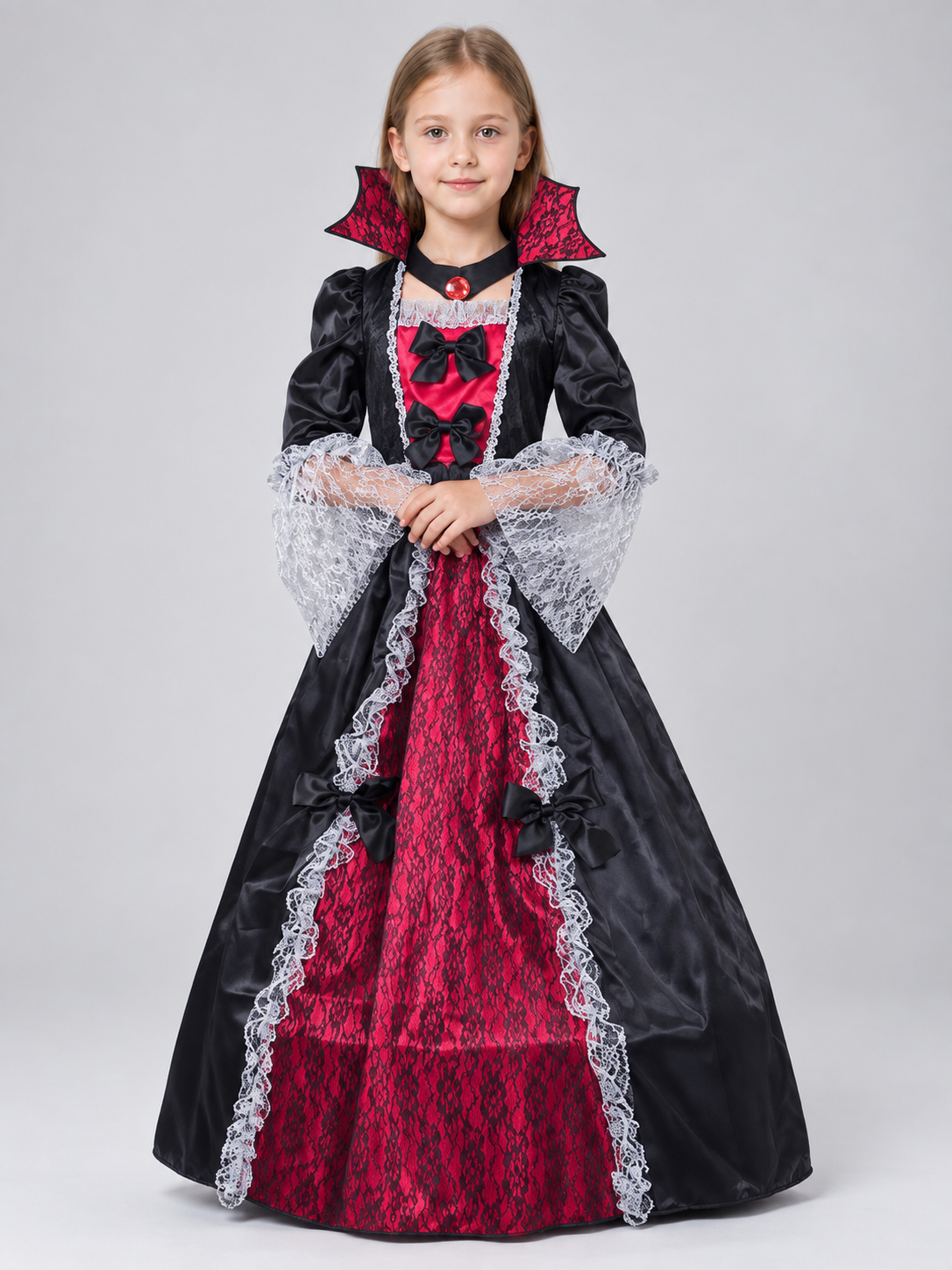 Vampire Costume with Long Dress Costume Dresses detail