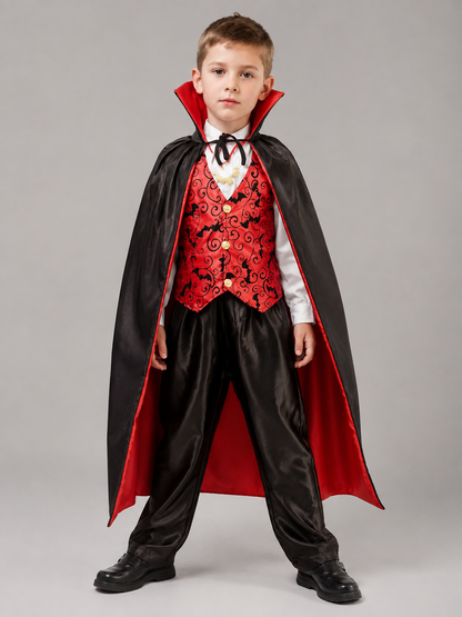 Children's Vampire Costume with Cape Costume Capes detail