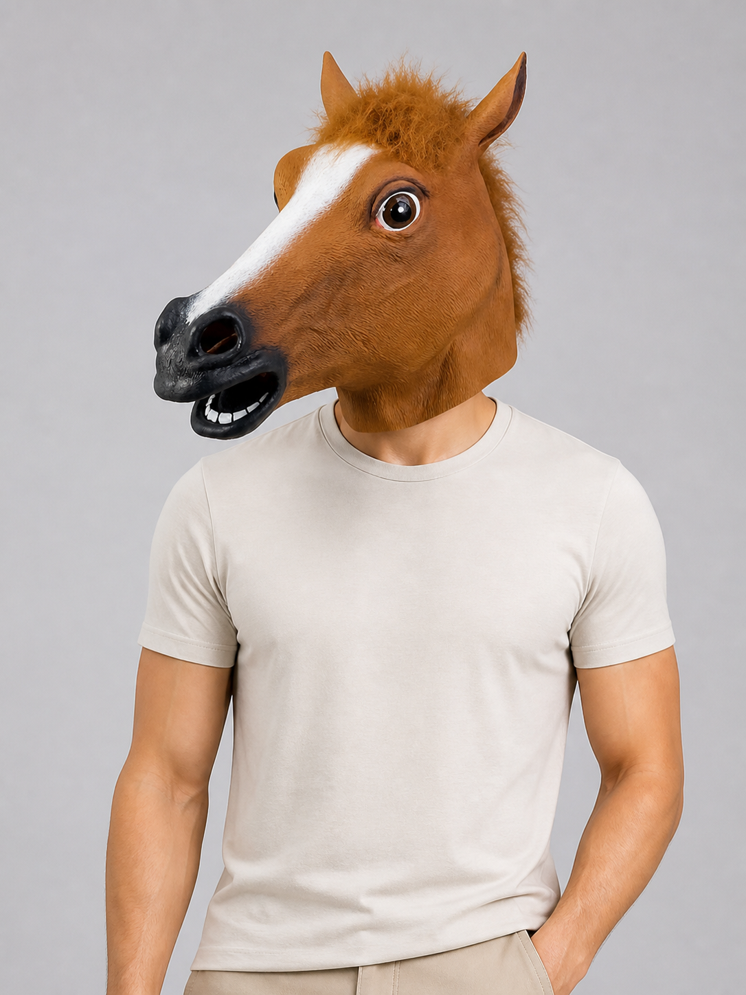 Horse Head Carnival Mask for Halloween Costume Masks detail