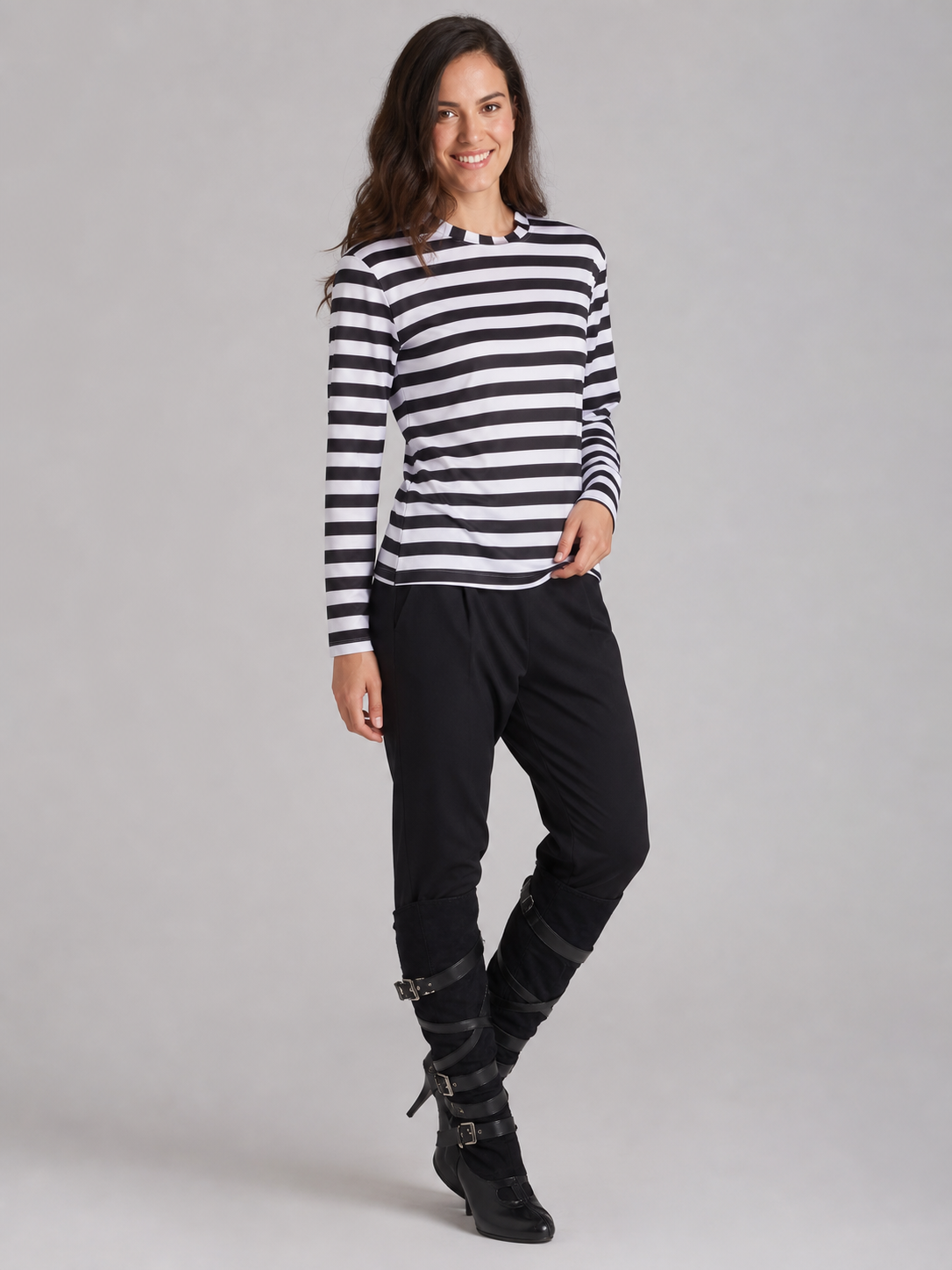 Black-and-White Striped Thief Costume