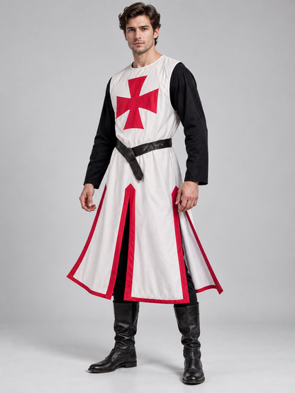Medieval Cosplay Costume with Red Cross