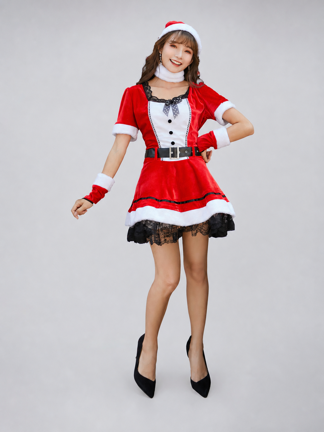 Santa Claus–Style New Year's Costume Dress