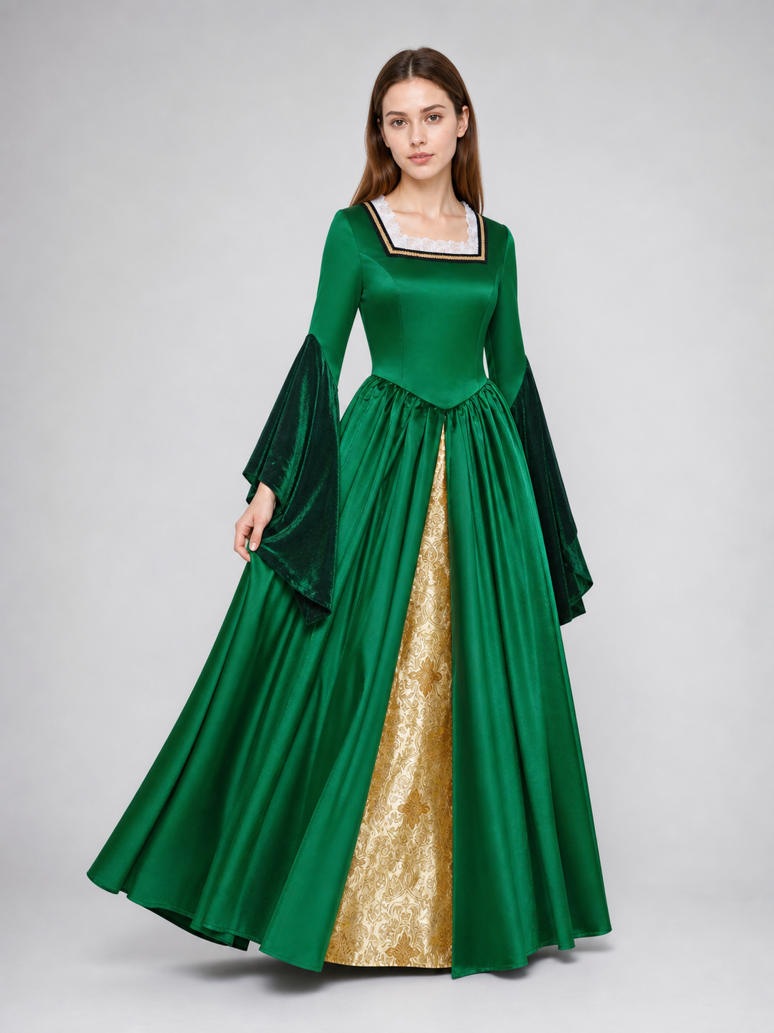 Full-Skirted Tudor-Style Cosplay Dress