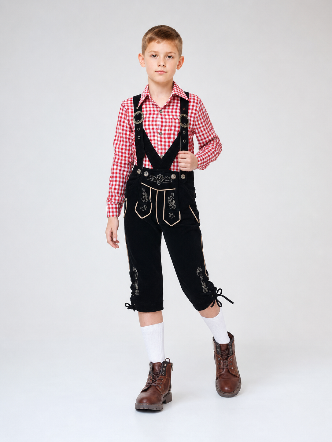 Carnival costume: plaid shirt and pants