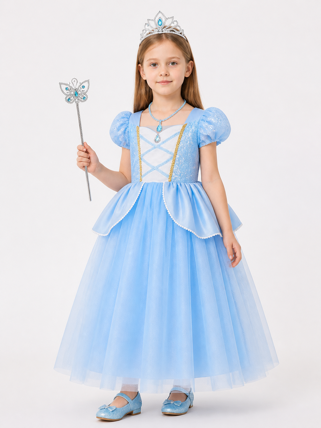 Blue Princess Halloween Costume Costumes detail