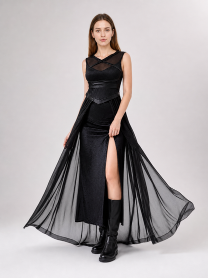 Halloween Witch Costume with Hat and Gloves
