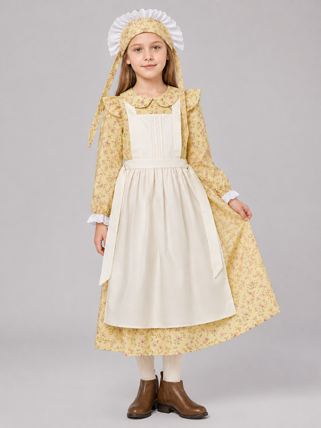 Children’s Carnival Costume: Dress, Apron, Bonnet product detail