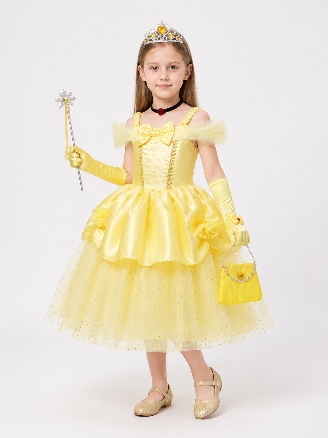Yellow Princess Costume for Halloween and Cosplay