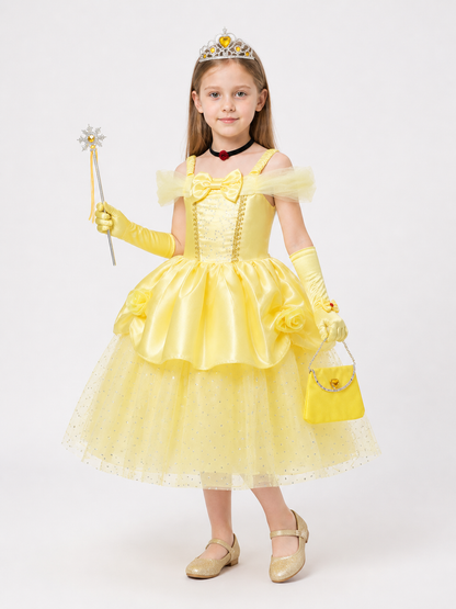 Yellow Princess Costume for Halloween and Cosplay