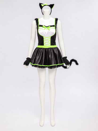Cat Cosplay Costume with Ears and Tail