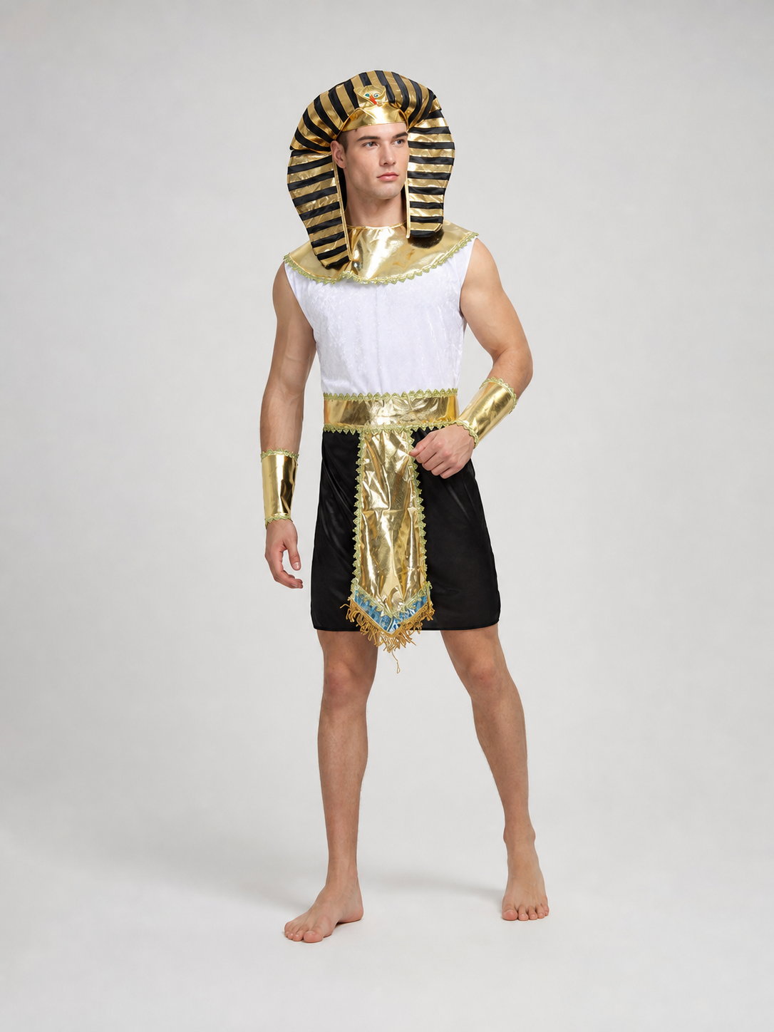 Ancient Egyptian-Style Pharaoh Costume for Parties