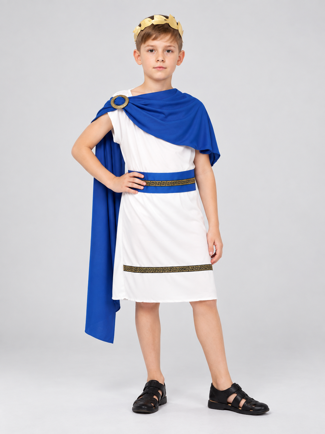 Kids' Ancient-Style Carnival Costume with Laurel Wreath