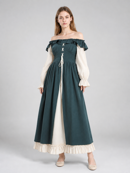 Renaissance-Style Dress with a Full Skirt Costume Dresses detail