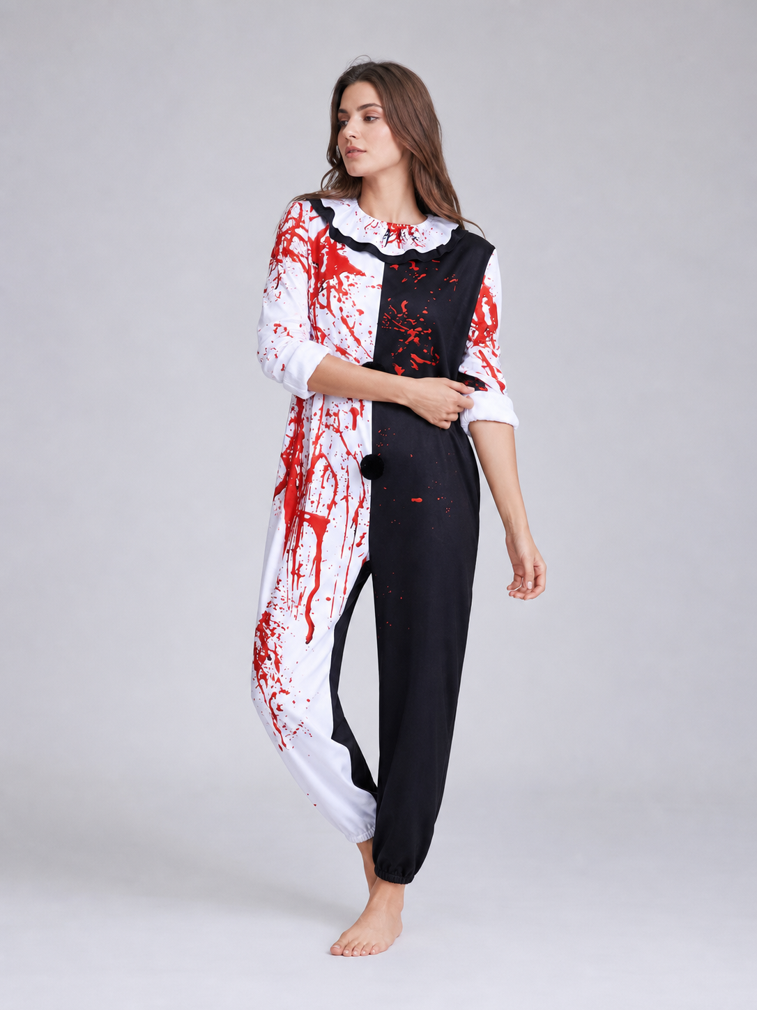 Blood-Splatter Clown Costume for Halloween