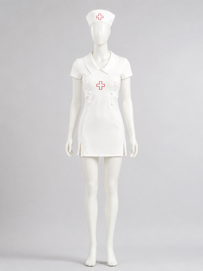 Nurse Costume with Red Crosses Costumes detail