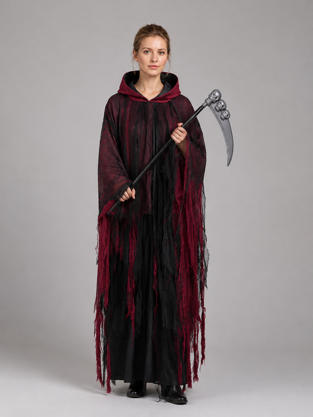 Hooded Costume with Decorative Scythe