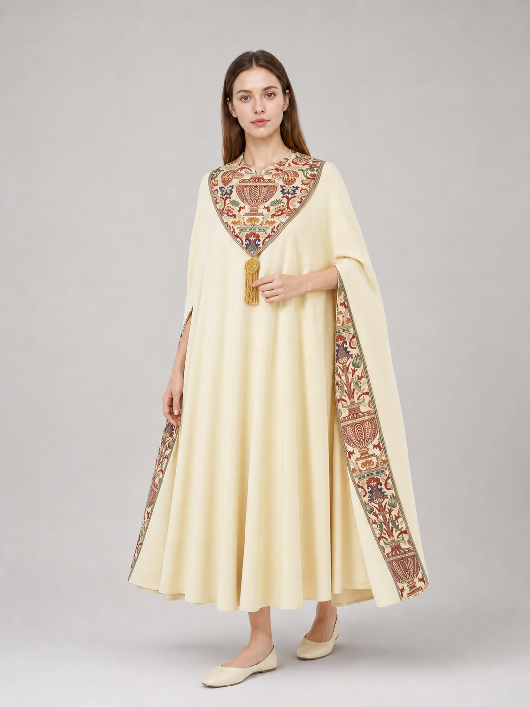 Medieval Fringed Cape for Cosplay