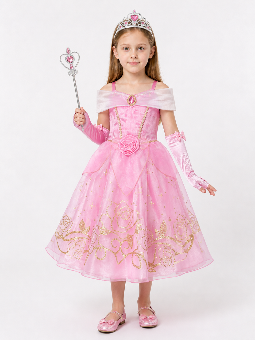 Halloween Princess Costume with Rose Costumes detail