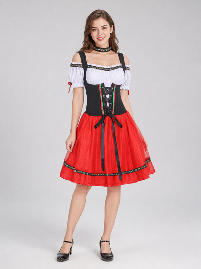 Ethnic Costume with Floral Headpiece