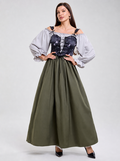 Historical Costume Dress with Corset Top