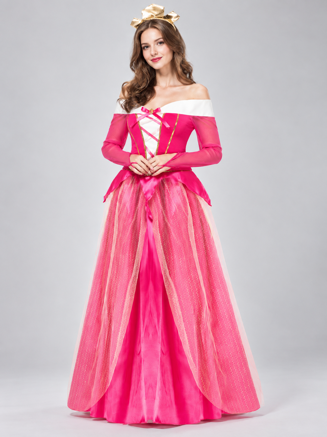 Bright pink costume dress for role-playing games