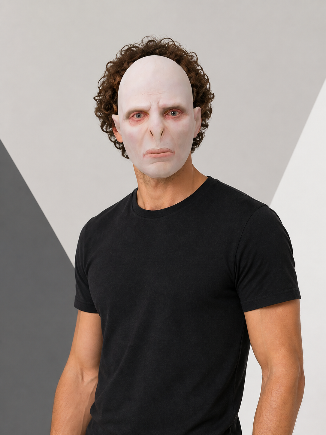 Hairless Carnival Mask with a Long Nose for Halloween Costume Masks detail