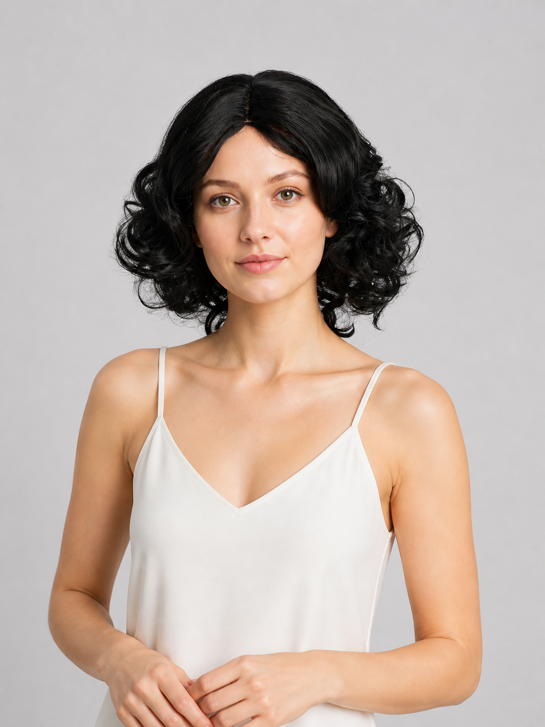Short Curly Black Costume Wig Costume Wigs detail