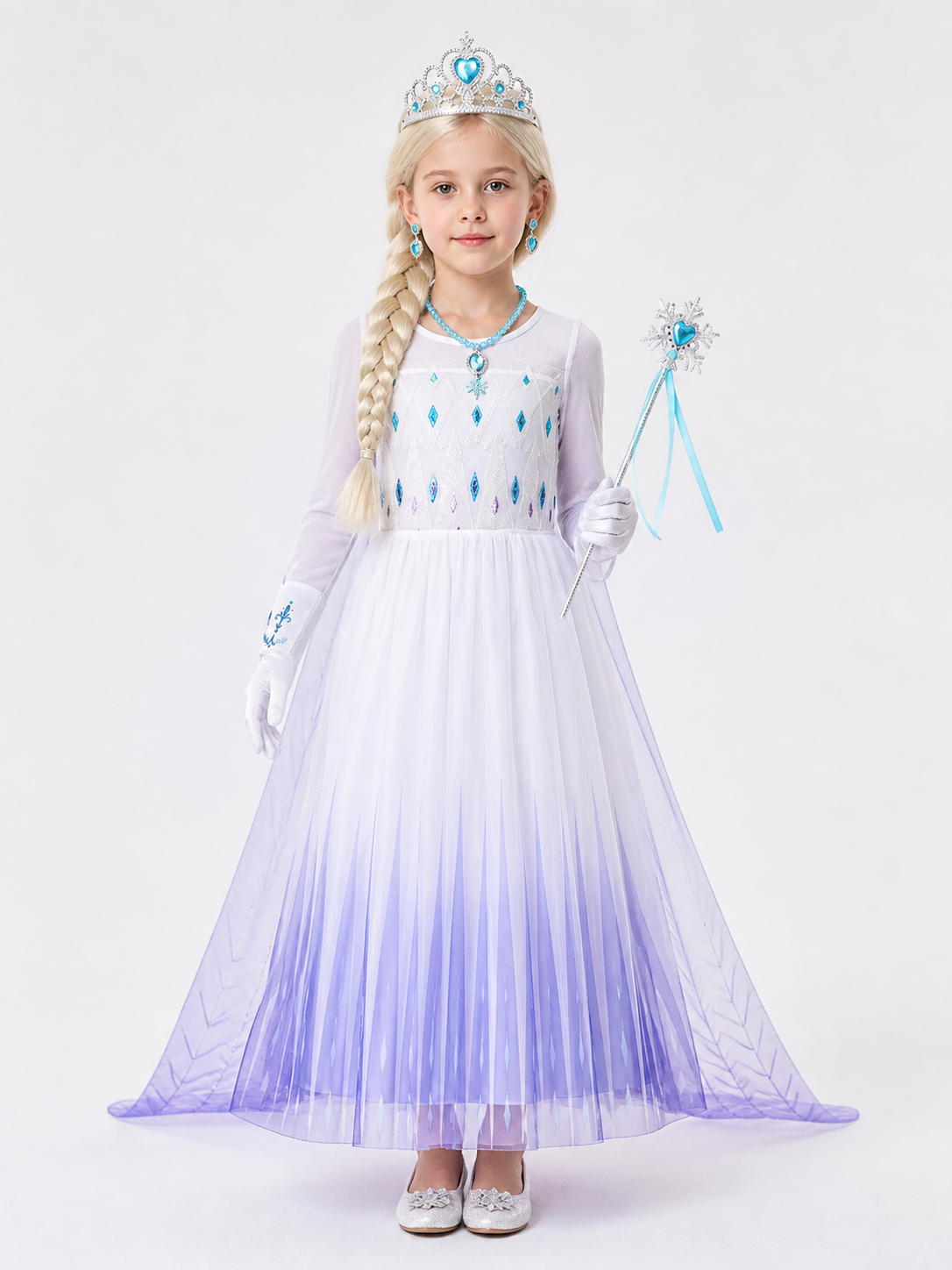 Snow Queen Carnival Costume for Halloween Costumes detail