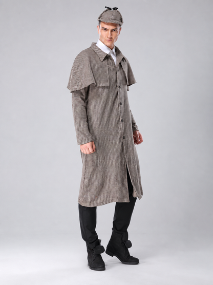 Sherlock Holmes Costume, Black and White Plaid