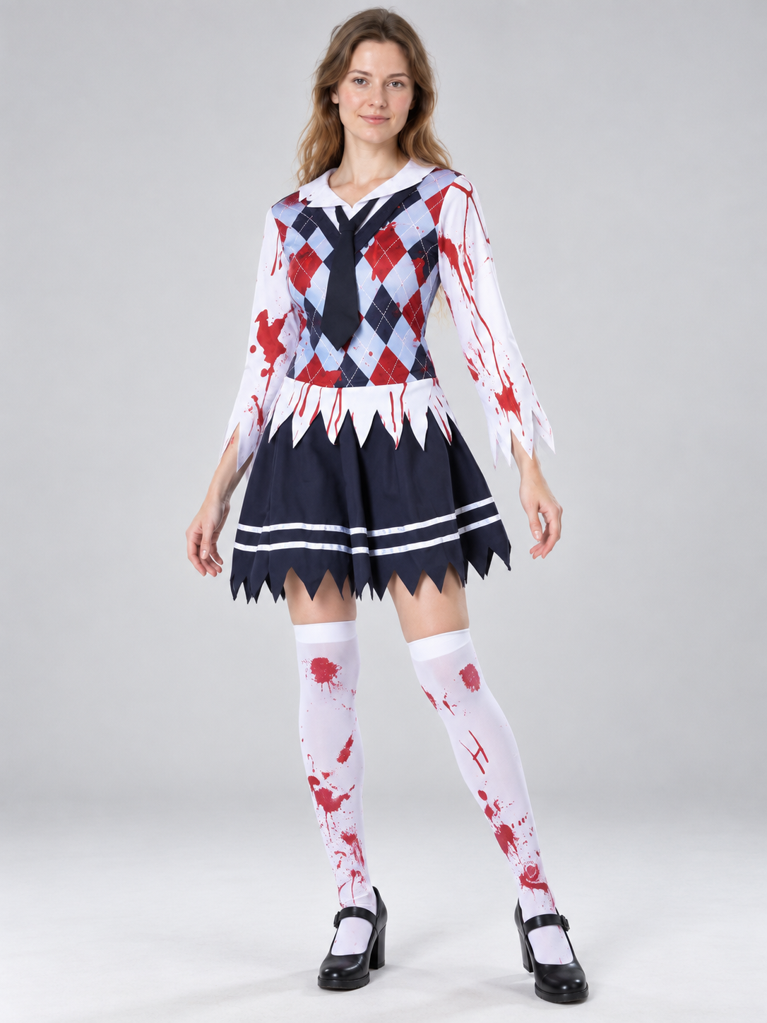 Vampire Costume with Diamond Pattern