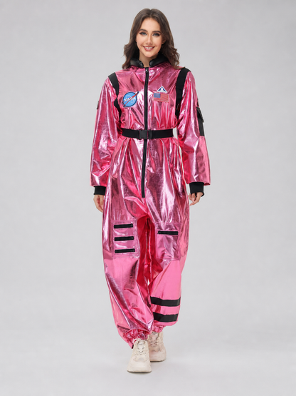 Pink NASA Astronaut Jumpsuit for Cosplay