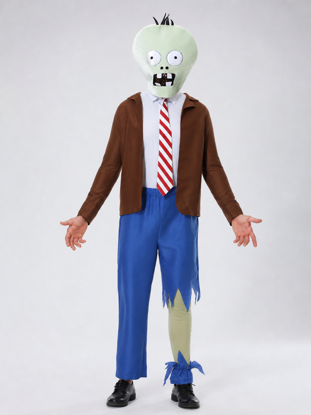 Zombie Costume with Green Headpiece