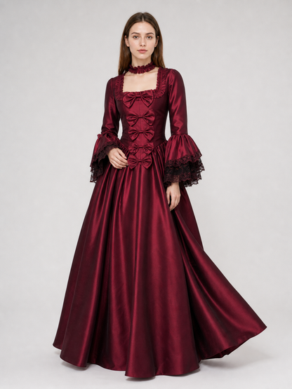 Gothic Long Dress for Costume Parties