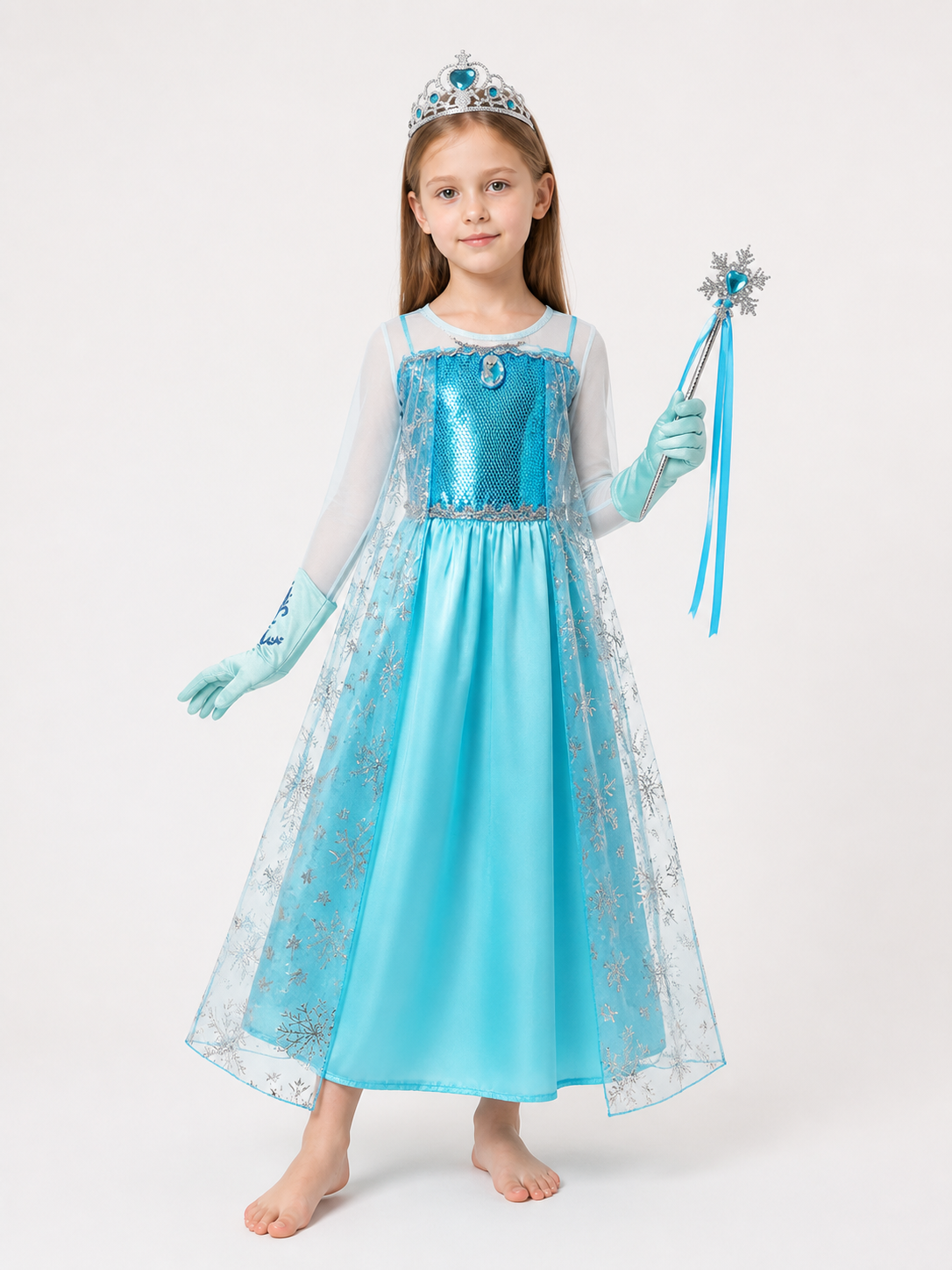 Snow Queen Costume for Halloween and Cosplay Costumes detail