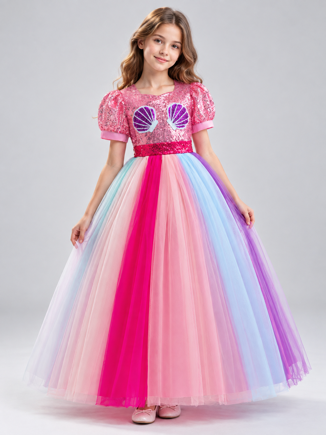 Kids' Sequin and Tulle Costume Dress