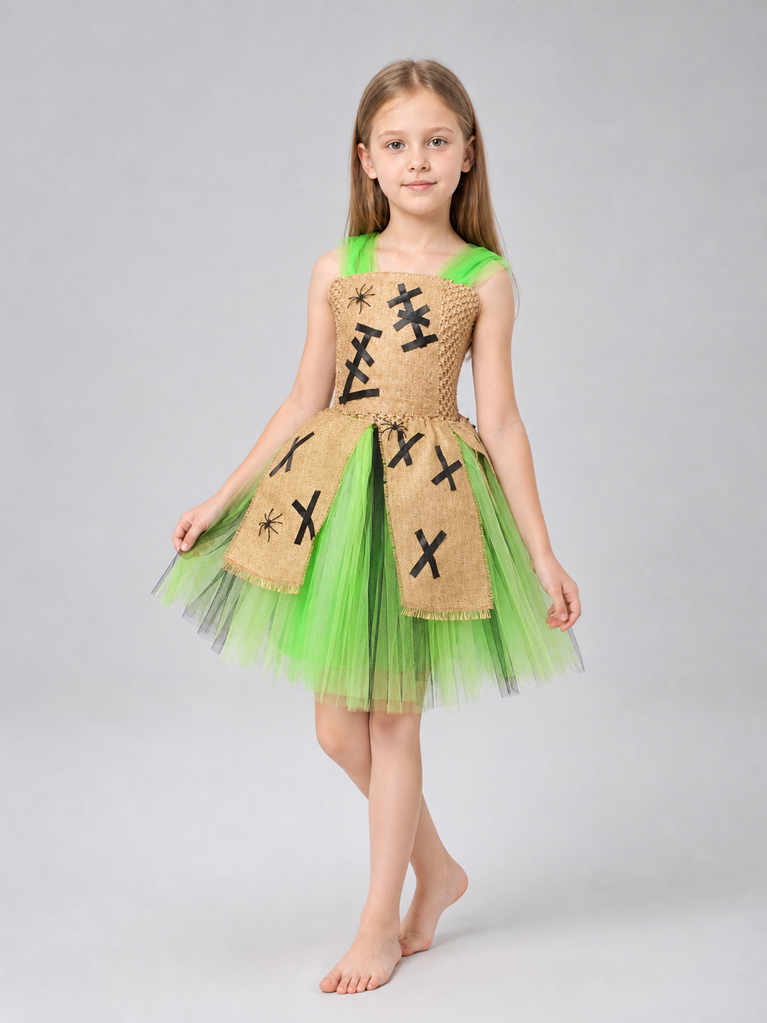 Halloween Costume Dress with Tutu Skirt