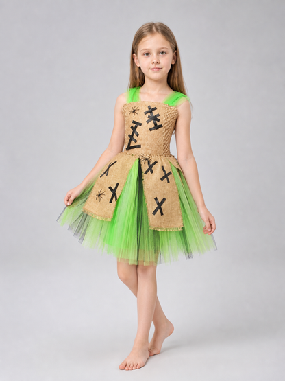 Halloween Costume Dress with Tutu Skirt