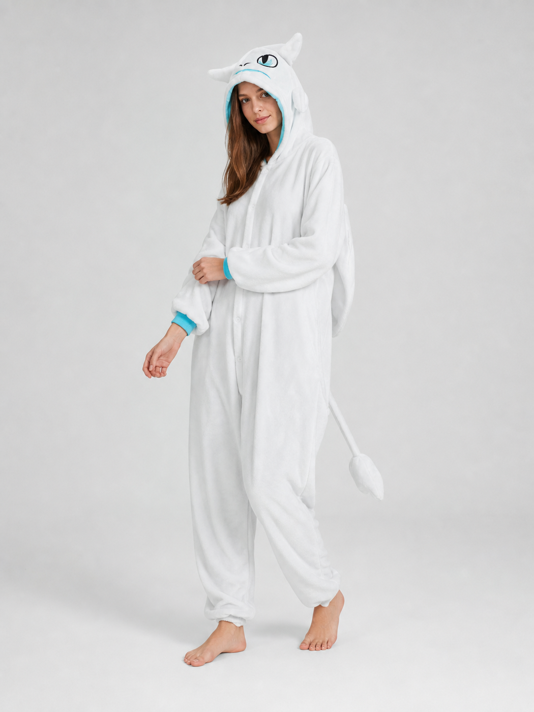 Hooded Dragon Kigurumi, One-Piece Home Costume