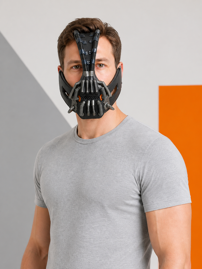 Mechanical Carnival Mask with Spikes for Halloween Costume Masks detail